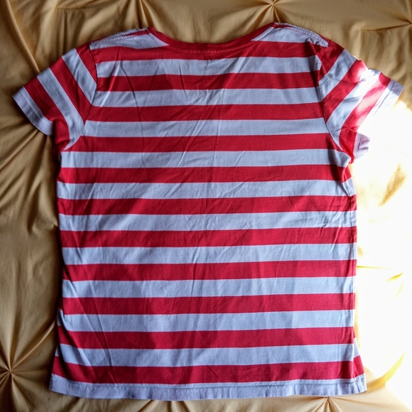 Stripped Orange Ralph Lauren T-shirt - Picture 2 of 4